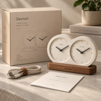 Qevnari™ Twin-Time Desk Clock