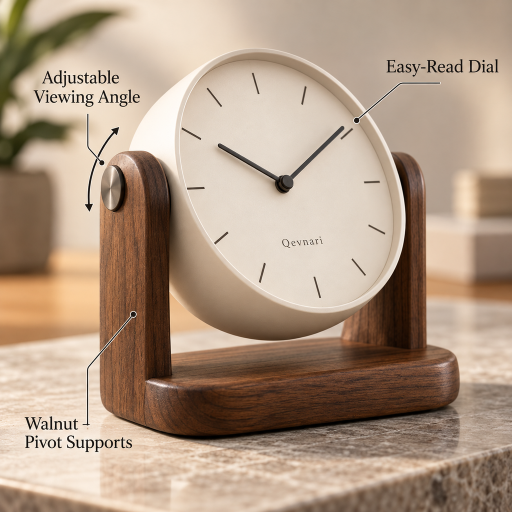 Qevnari™ Pivot Display Clock