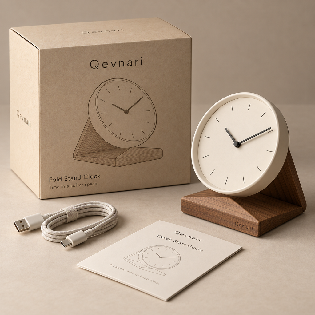 Qevnari™ Fold Stand Clock
