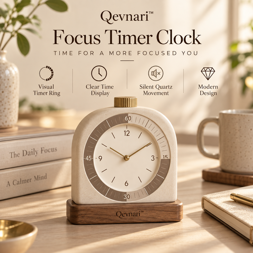 Qevnari™ Focus Timer Clock