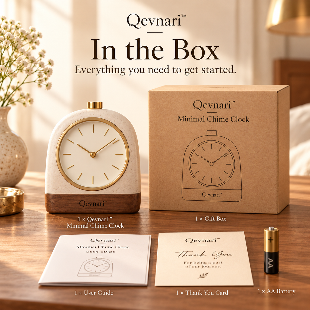 Qevnari™ Minimal Chime Clock