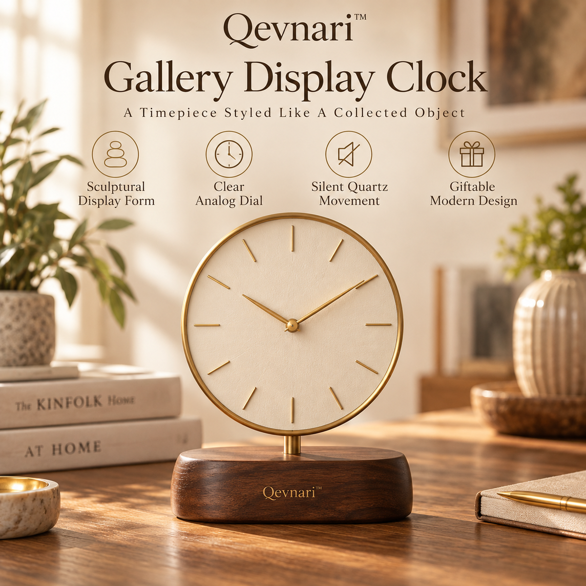 Qevnari™ Gallery Display Clock