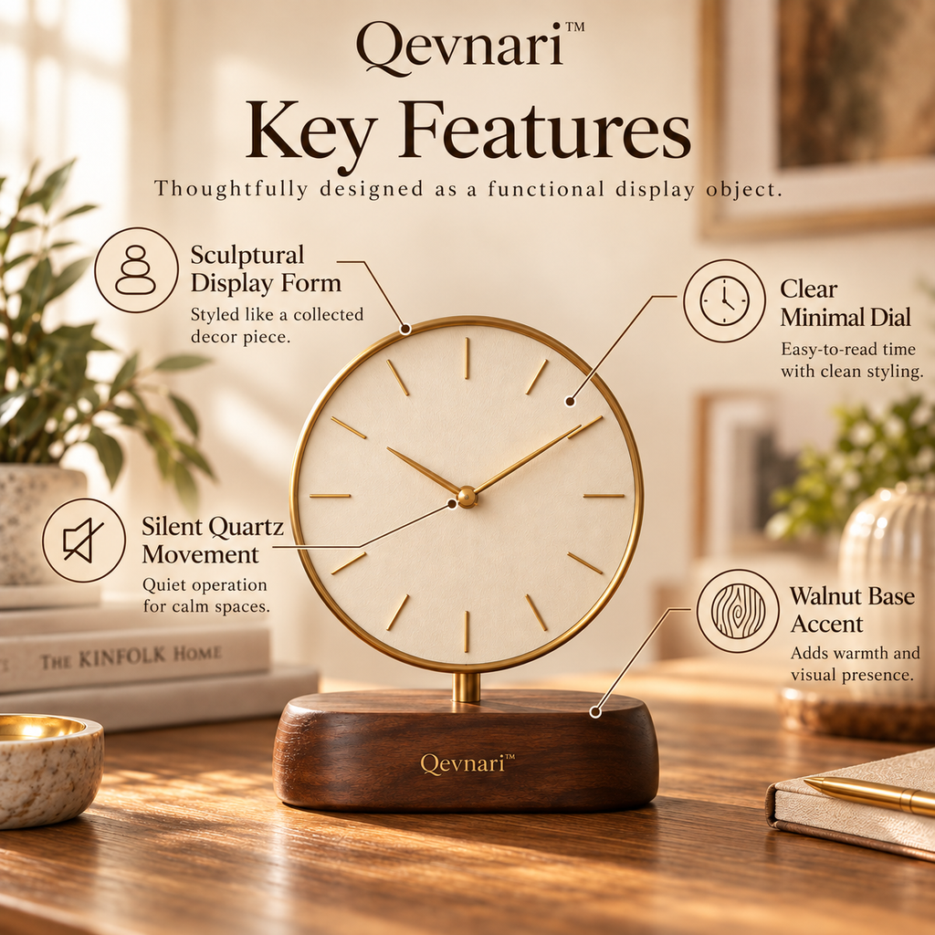 Qevnari™ Gallery Display Clock