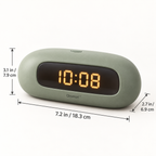 Qevnari™ Pebble Digital Clock — Sage