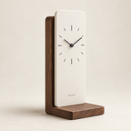 Qevnari™ Bookend Desk Clock