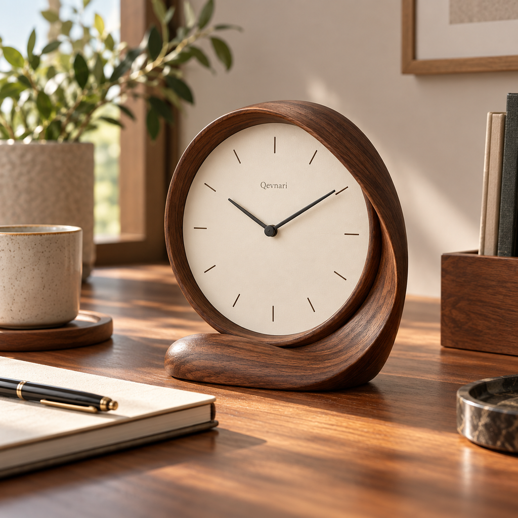 Qevnari™ Ribbon Frame Clock