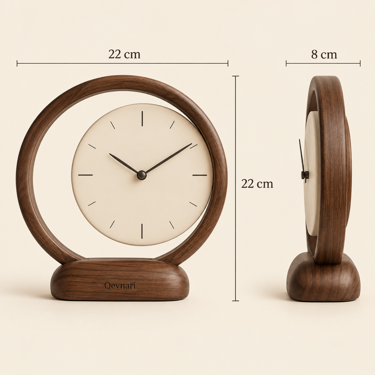 Qevnari™ Orbit Ring Clock