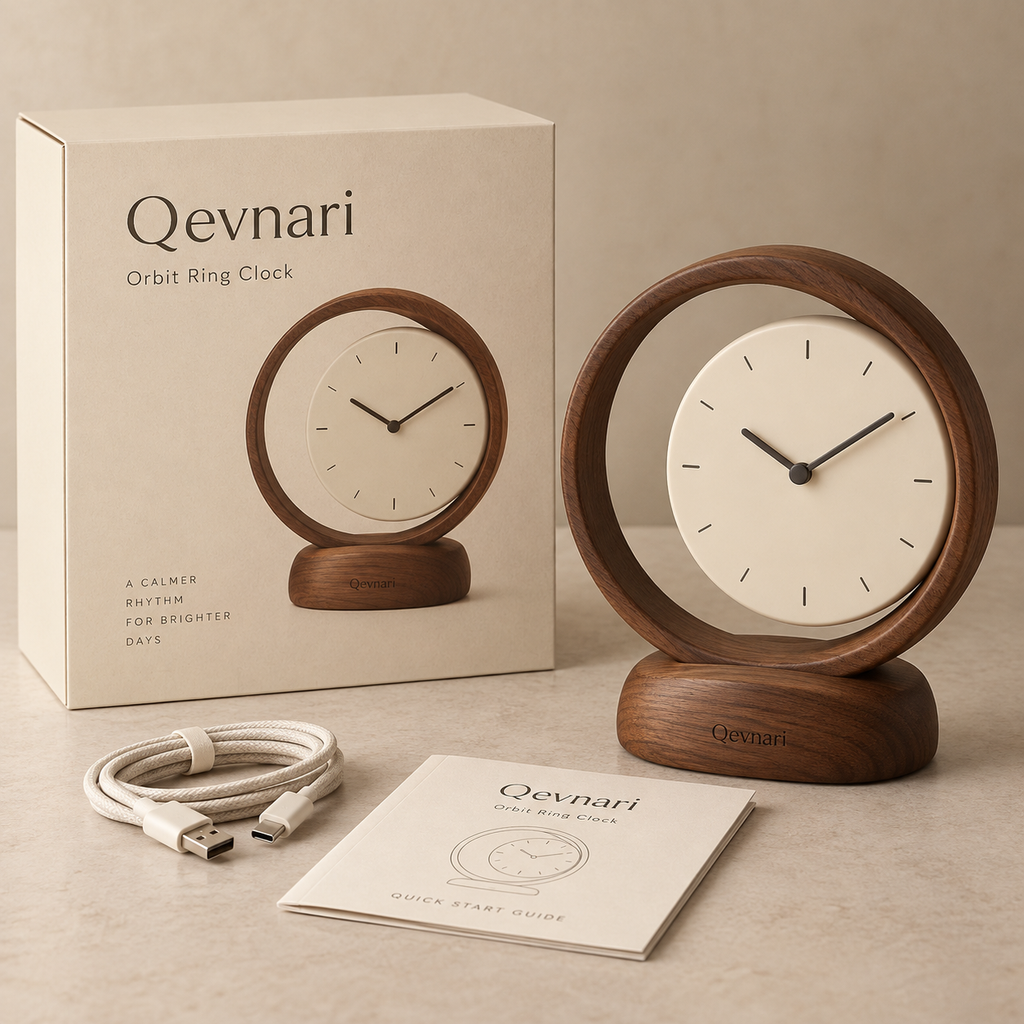 Qevnari™ Orbit Ring Clock