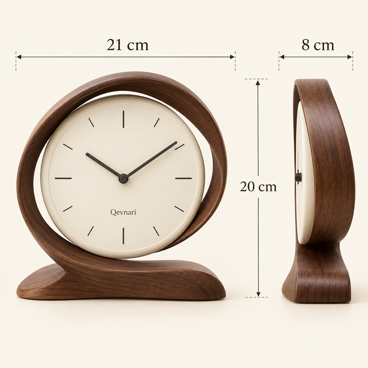 Qevnari™ Ribbon Frame Clock